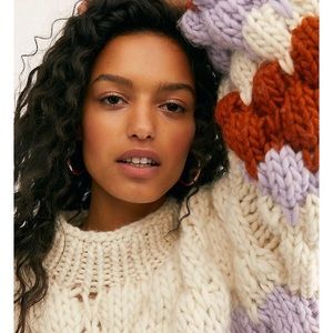 free people x the knitter | let’s be friends pullover